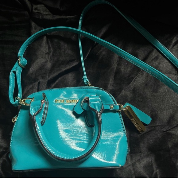 Turquoise Steve Madden mini bag with gold detail - Picture 1 of 2